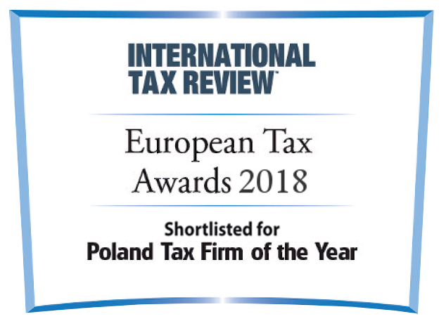 Poland Tax Firm of the Year European Tax Awards 2018 International Tax Review