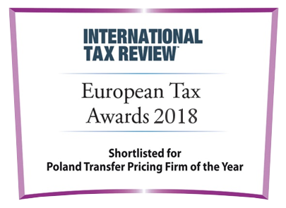 Poland Transfer Pricing Firm of the Year European Tax Awards 2018 International Tax Review