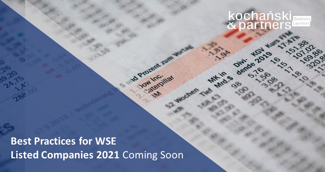 Best Practices For WSE Listed Companies 2021 Coming Soon