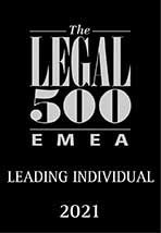 EMEA Legal 500 2021 Leading Individual