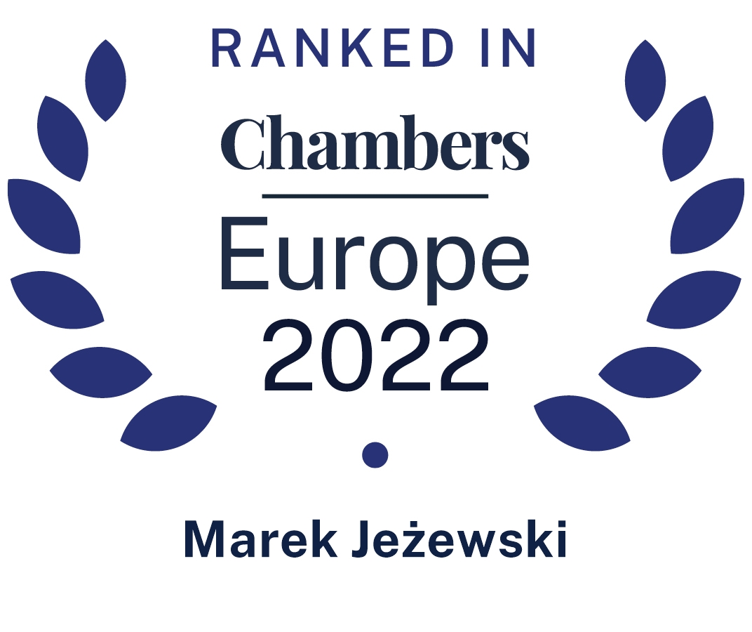 Chambers Europe 2022 - Marek Jeżewski - Dispute resolution: Arbitration