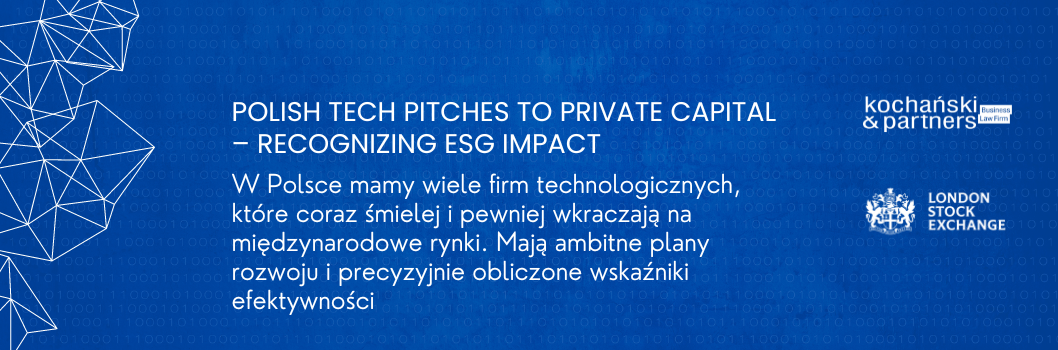 Polish Tech Pitches to Private Capital – Recognizing ESG Impact