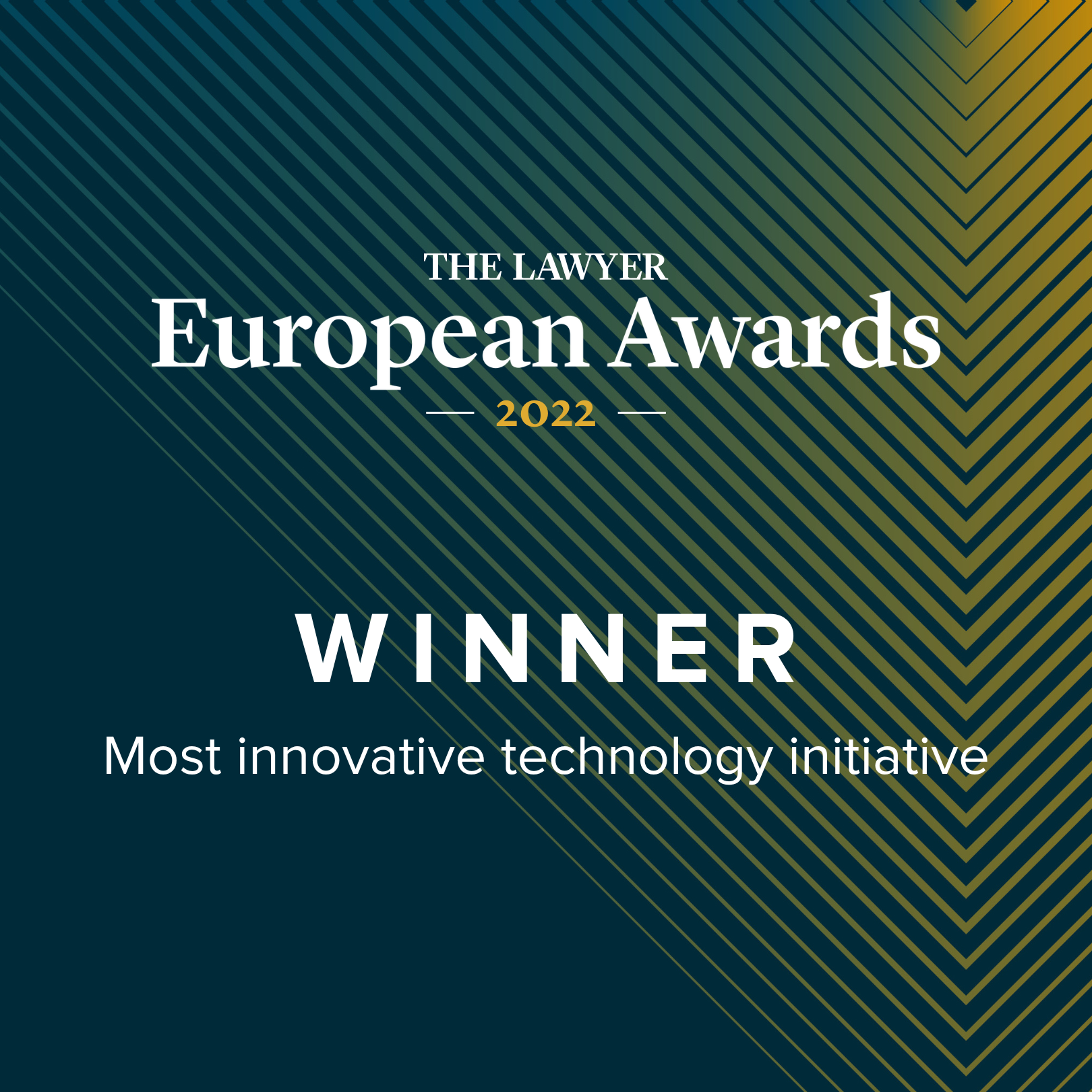 The Lawyer The Best Innovative Technology Initiative 2022