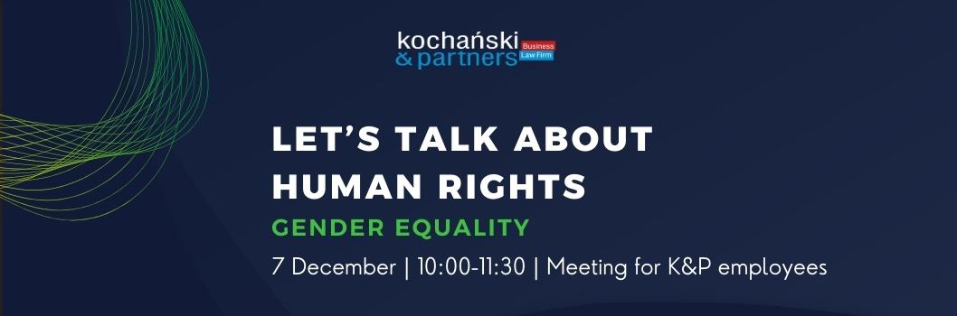 Let’s Talk about Human Rights | Gender equality