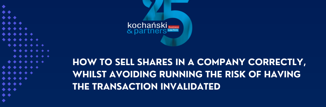 Proper execution of share sale transactions